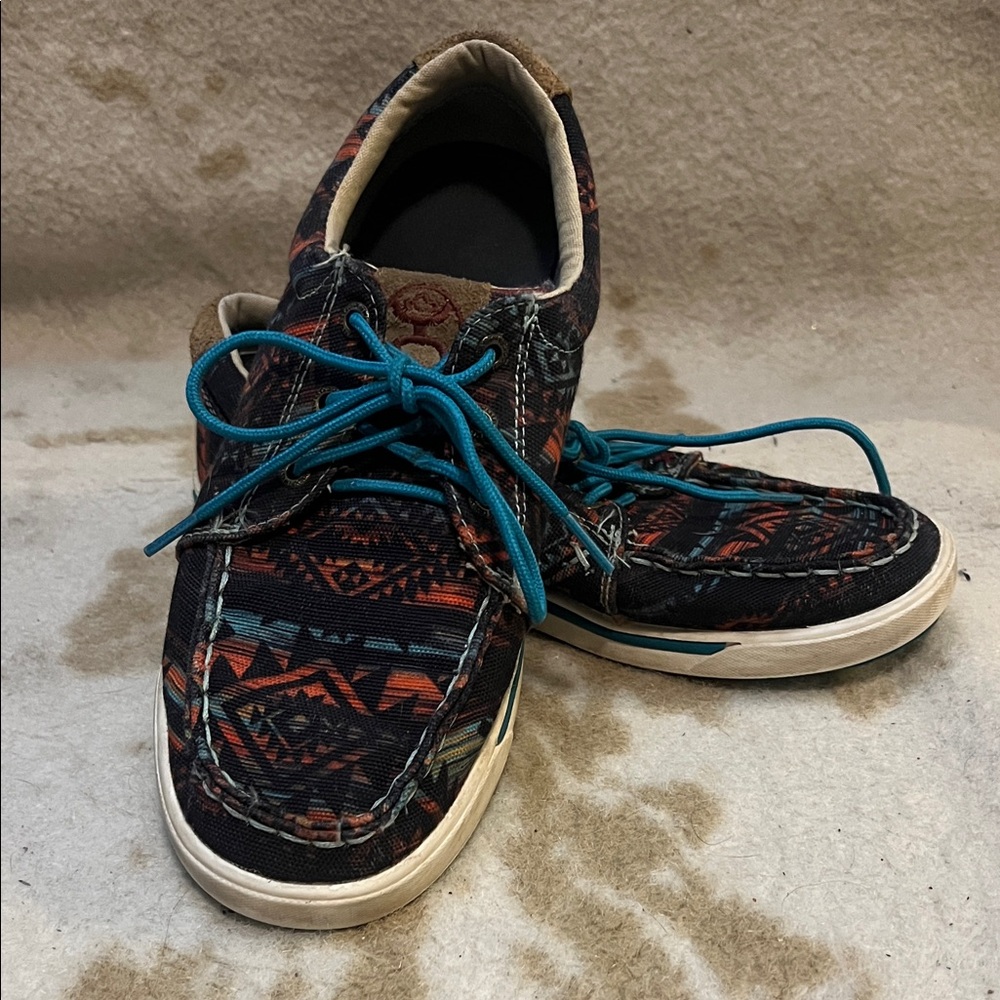Twisted X Women's Multicolor Patterned Boat Shoes